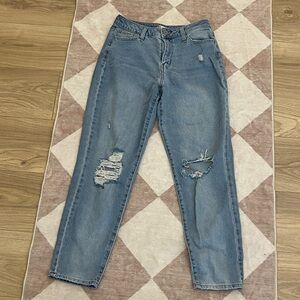 So - Stylish Blue Distressed Women Jeans